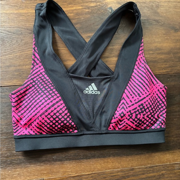 adidas Other - Adidas Women's Vibrant Pink and Black Sports Bra